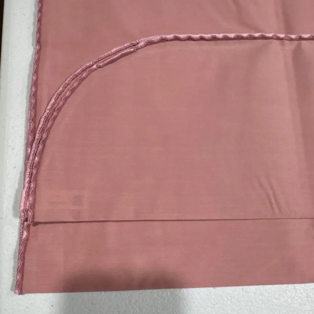 VTG Claire Tablecloth Rose Pink 67” X 88” Rectangle Stain Release Great Britain